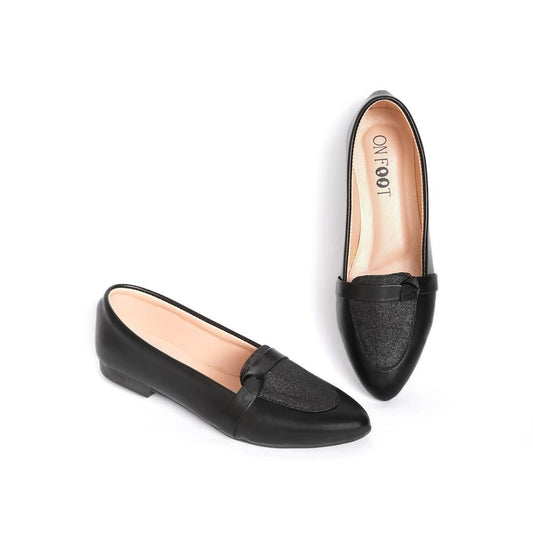Art Deco Court Shoes (Black)